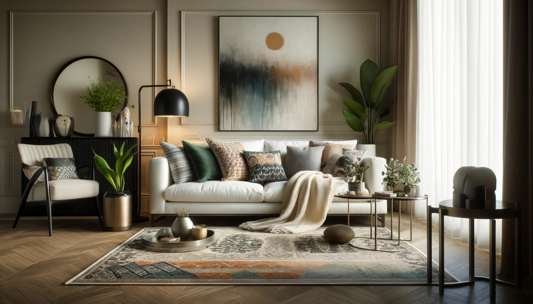 Accents to Go with a White Sofa: Stylish Living Room Ideas