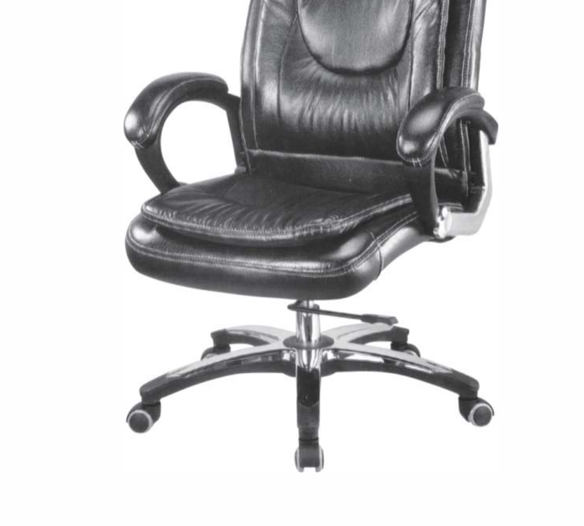 High Back Director Office Chair with Height Adjustable Aluminum Base