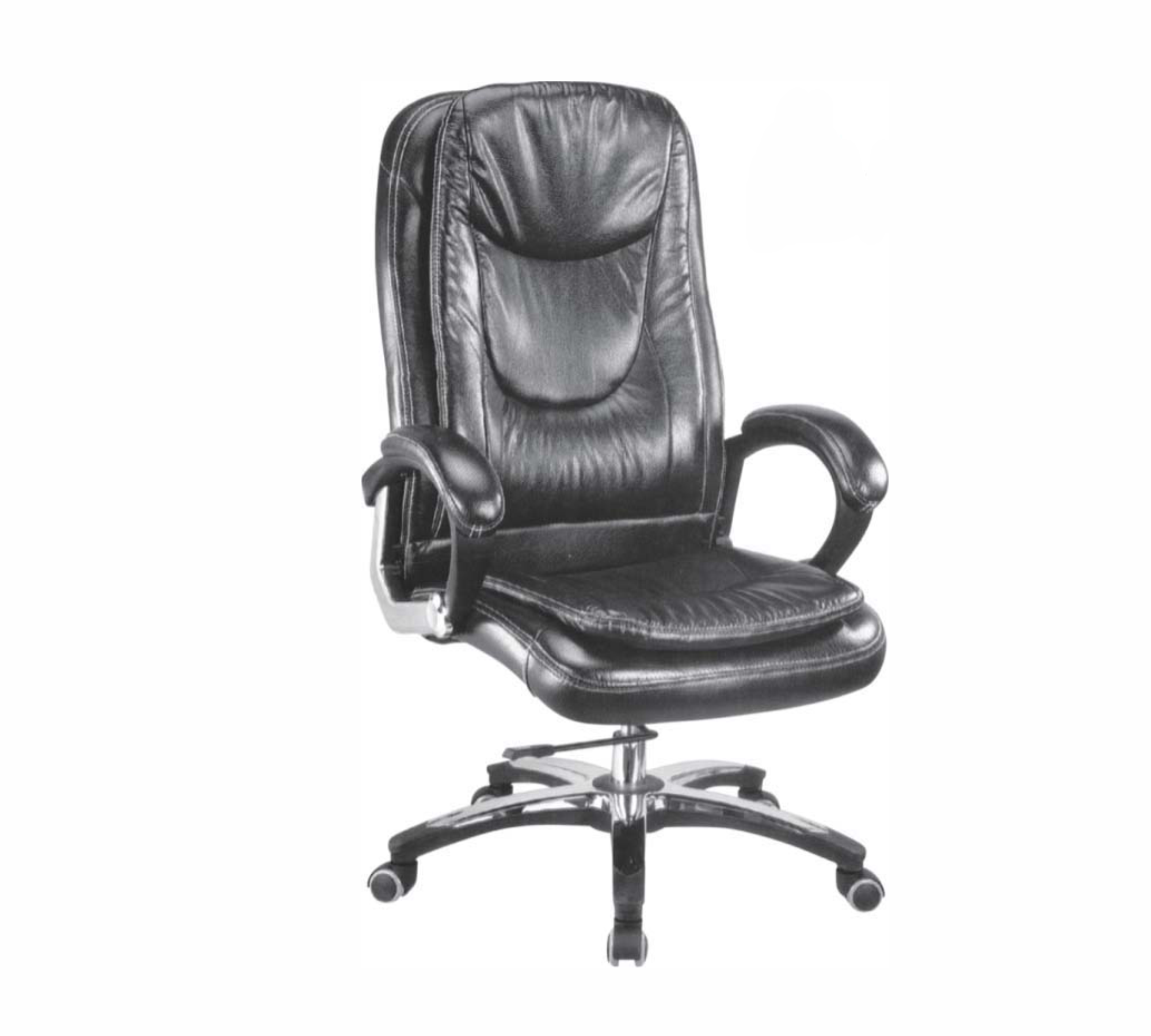 High Back Director Office Chair with Height Adjustable Aluminum Base