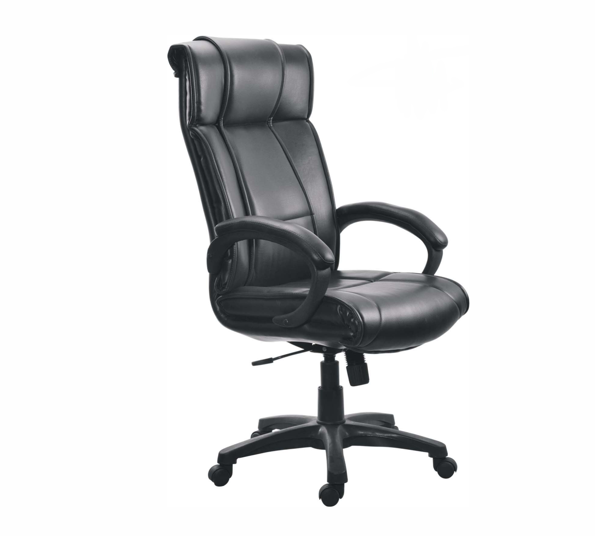 High Back Director Office Chair with Height Adjustable Nylon Base