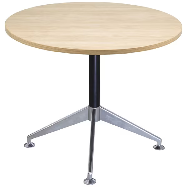 Round meeting Small Table in Pre-laminated with Metal Base - 111117119