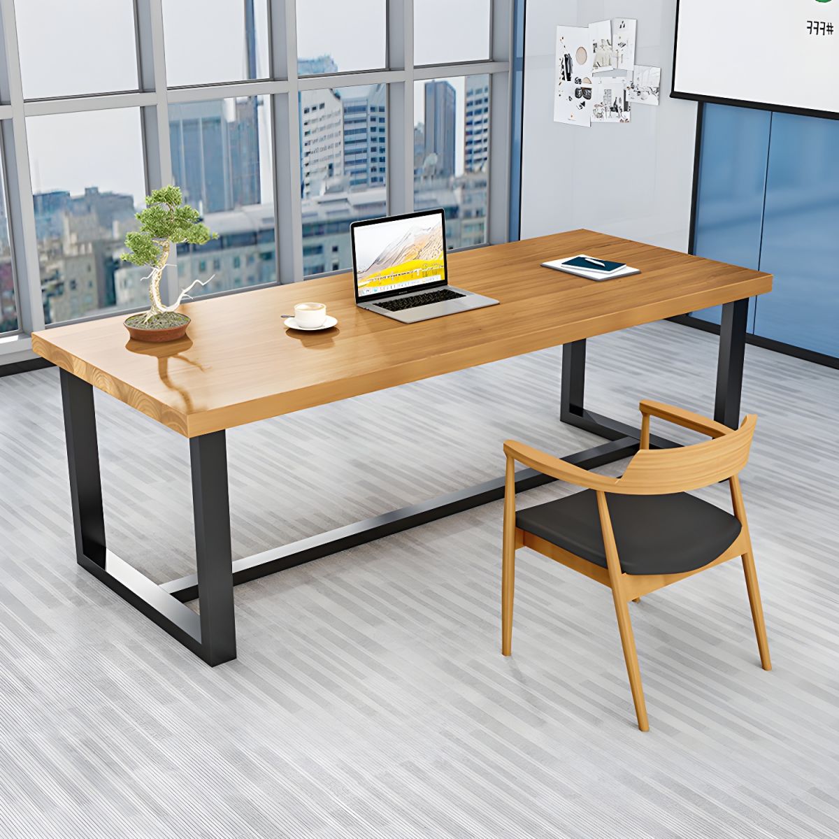 Meeting and Conference Home Office Table Rectangular Shaped Writing Desk ( 8x2.3 Ft. Only Table without Chair)