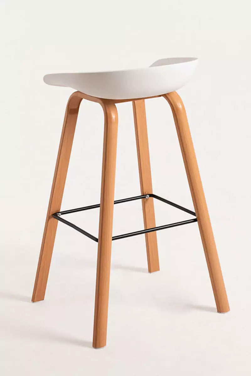 Bar Metal Stool Made in Metal Base Frame Legs and Seat in Plastic for Shop & Home