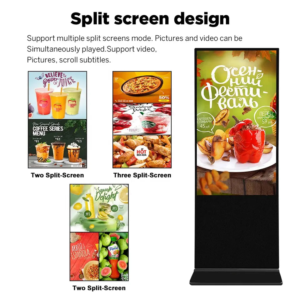 Digital Advertising Kiosk Floor Stand