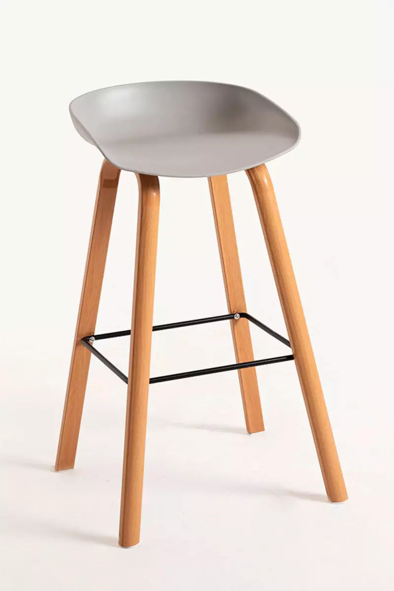 Bar Metal Stool Made in Metal Base Frame Legs and Seat in Plastic for Shop & Home