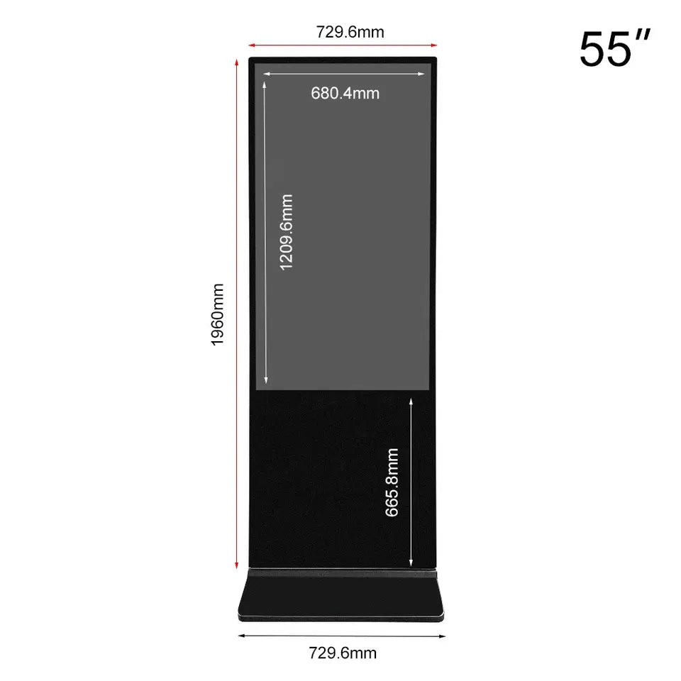 Digital Advertising Kiosk Floor Stand