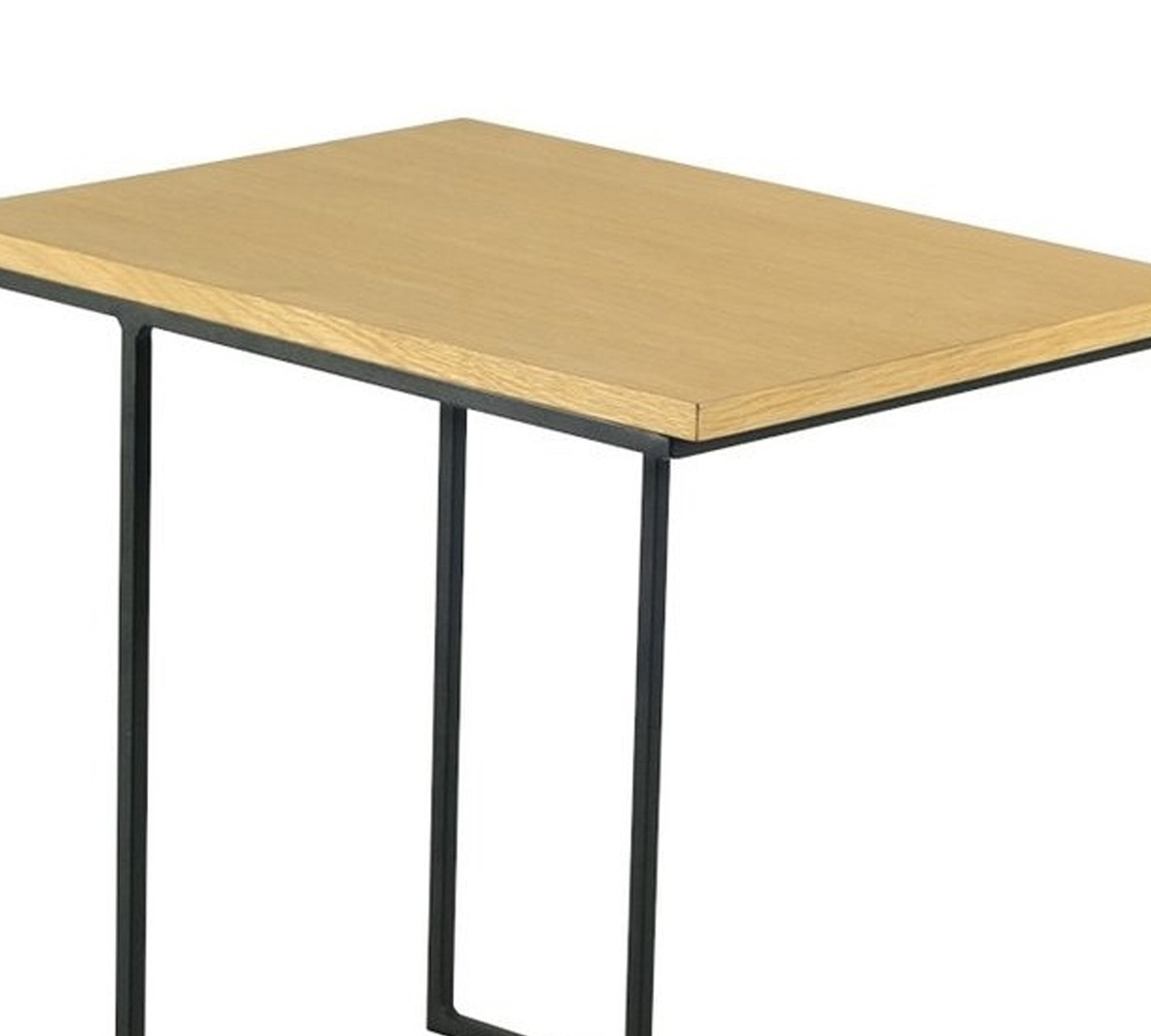 Pre-Laminate Side Table With Metal Legs Base