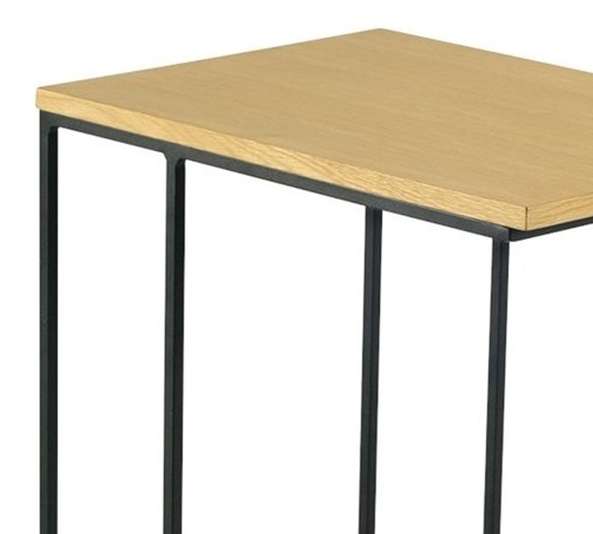 Pre-Laminate Side Table With Metal Legs Base