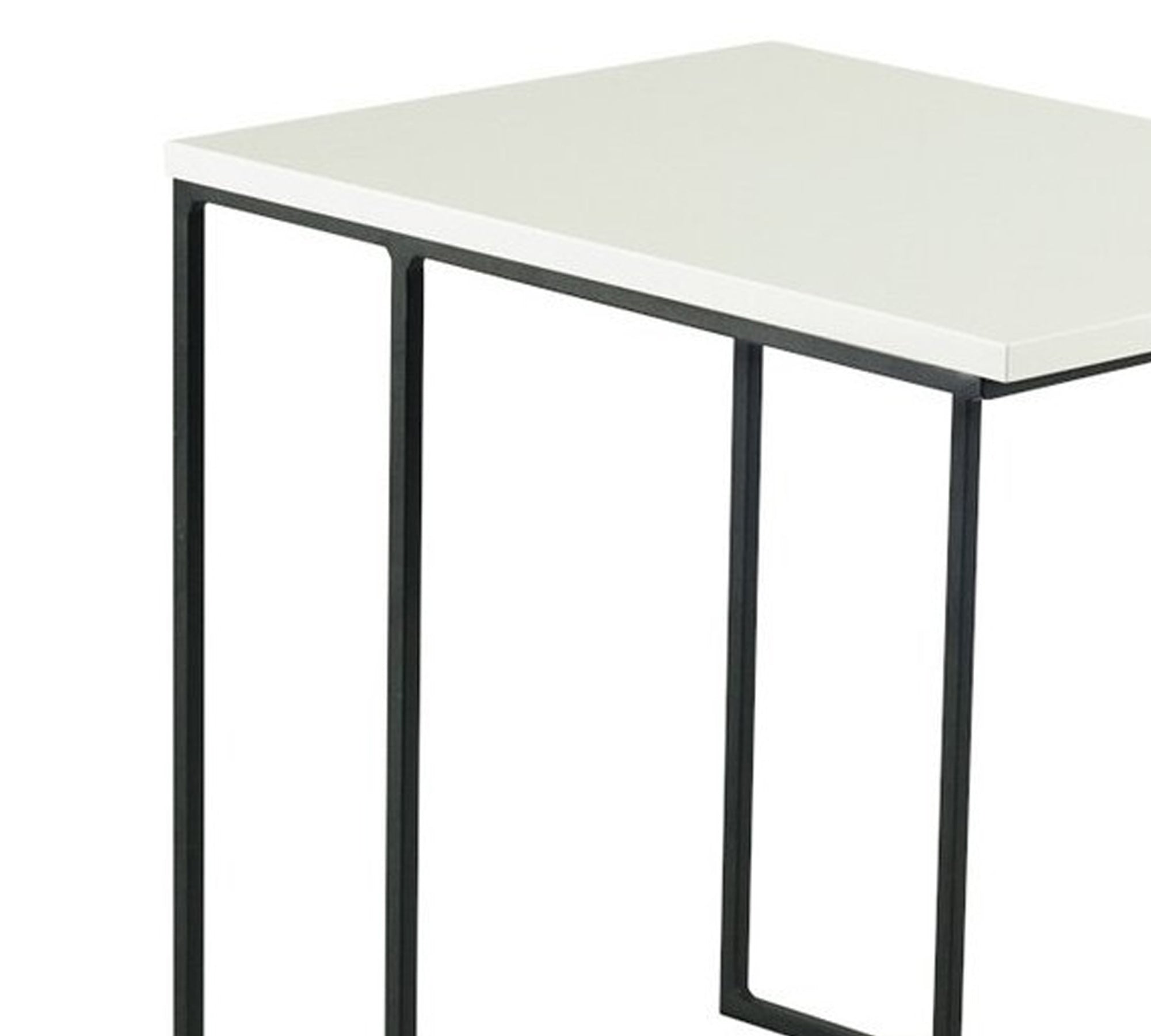 Pre-Laminate Side Table With Metal Legs Base