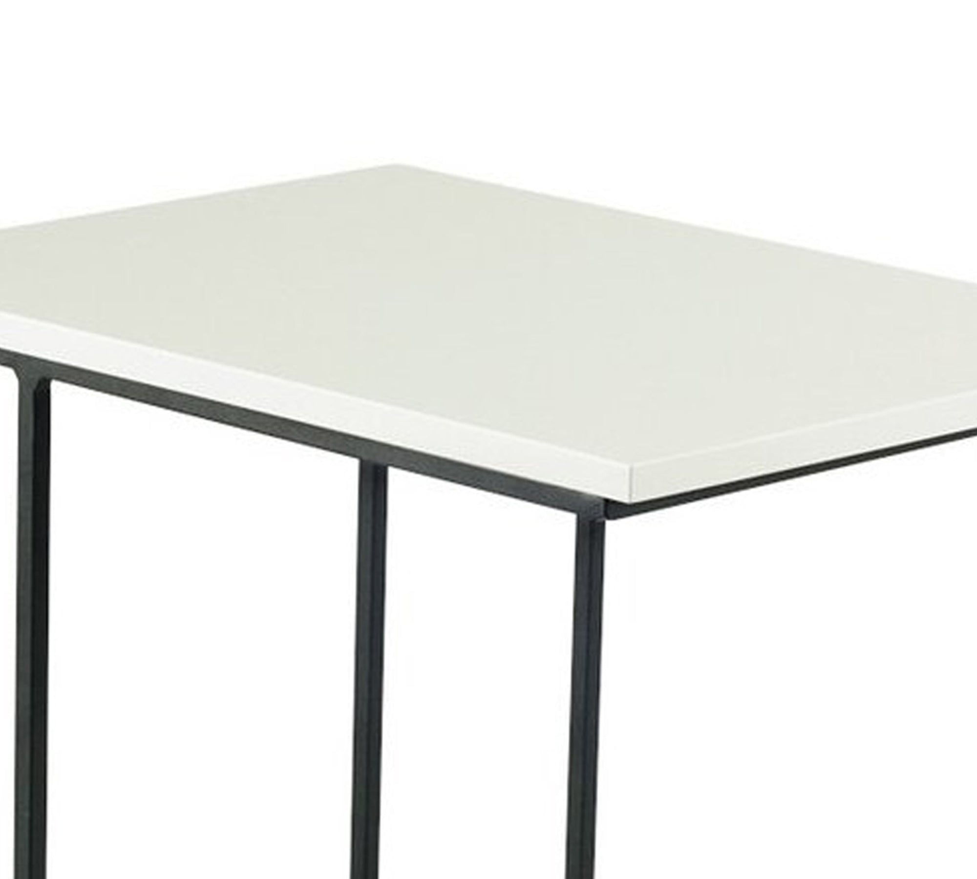 Pre-Laminate Side Table With Metal Legs Base