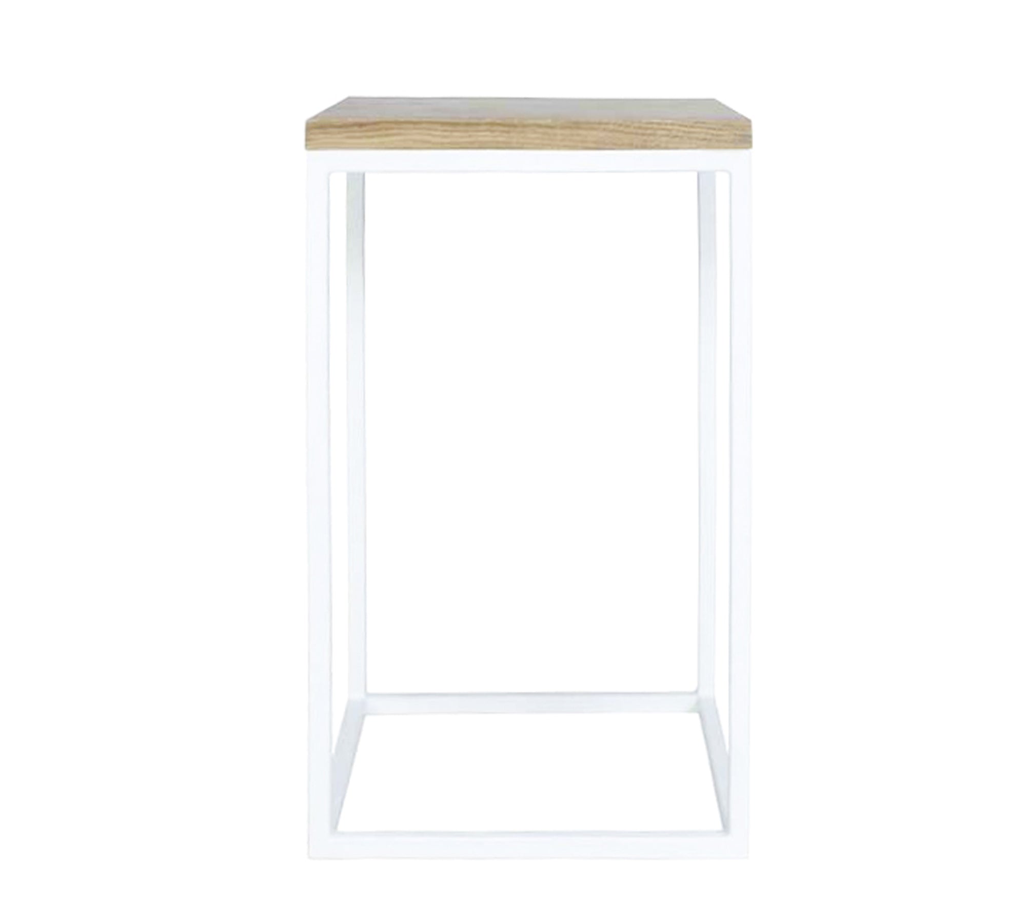 Pre-Laminate Side Table With Metal Legs Base