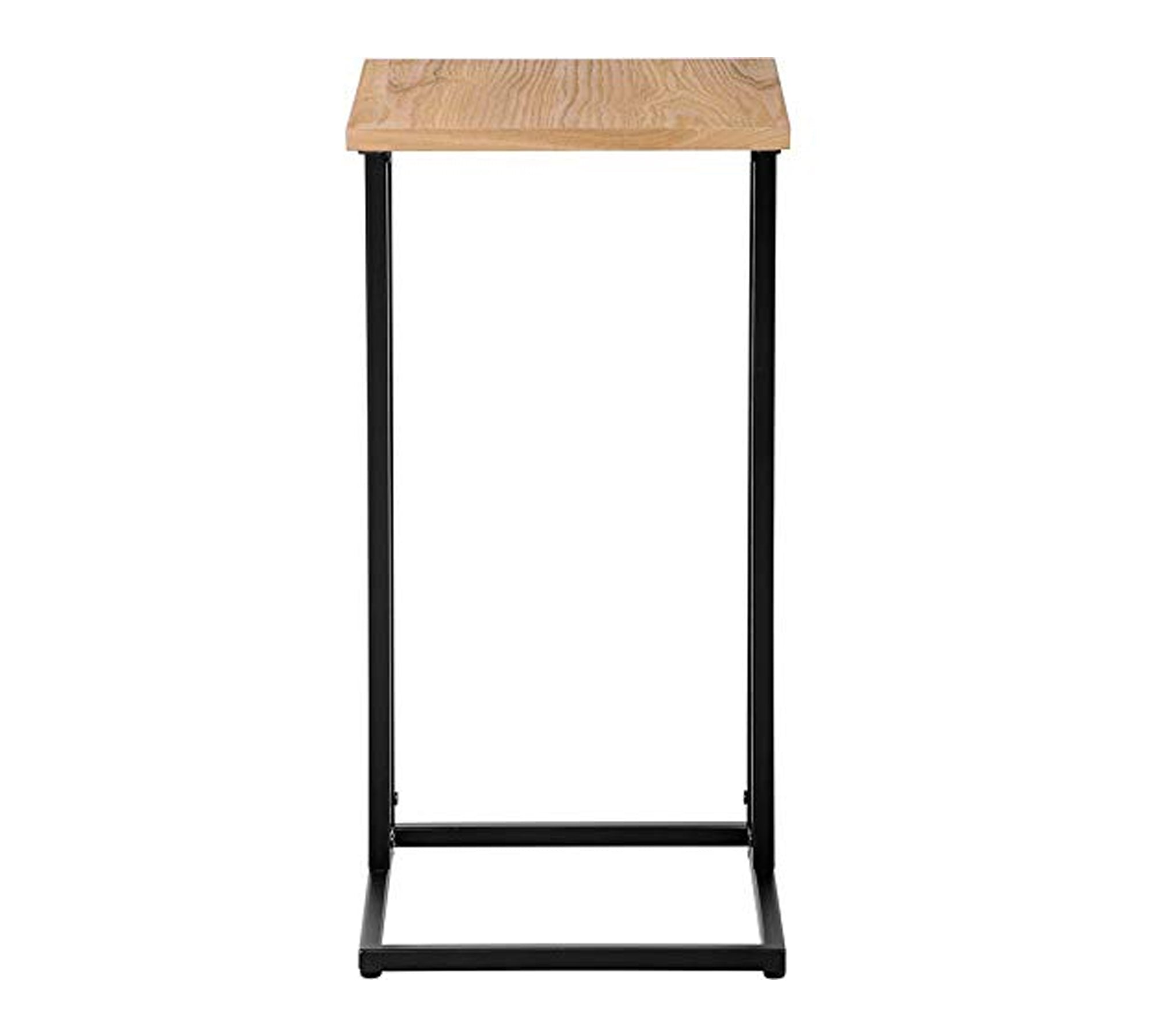 Side Table With Metal Frame Base