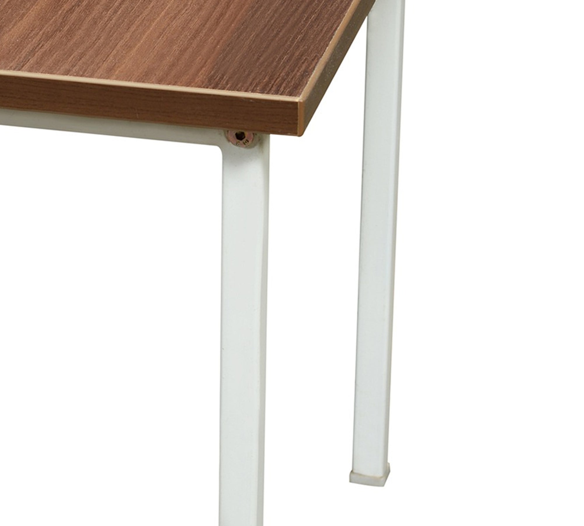 Wooden Side Table with Metal Frame