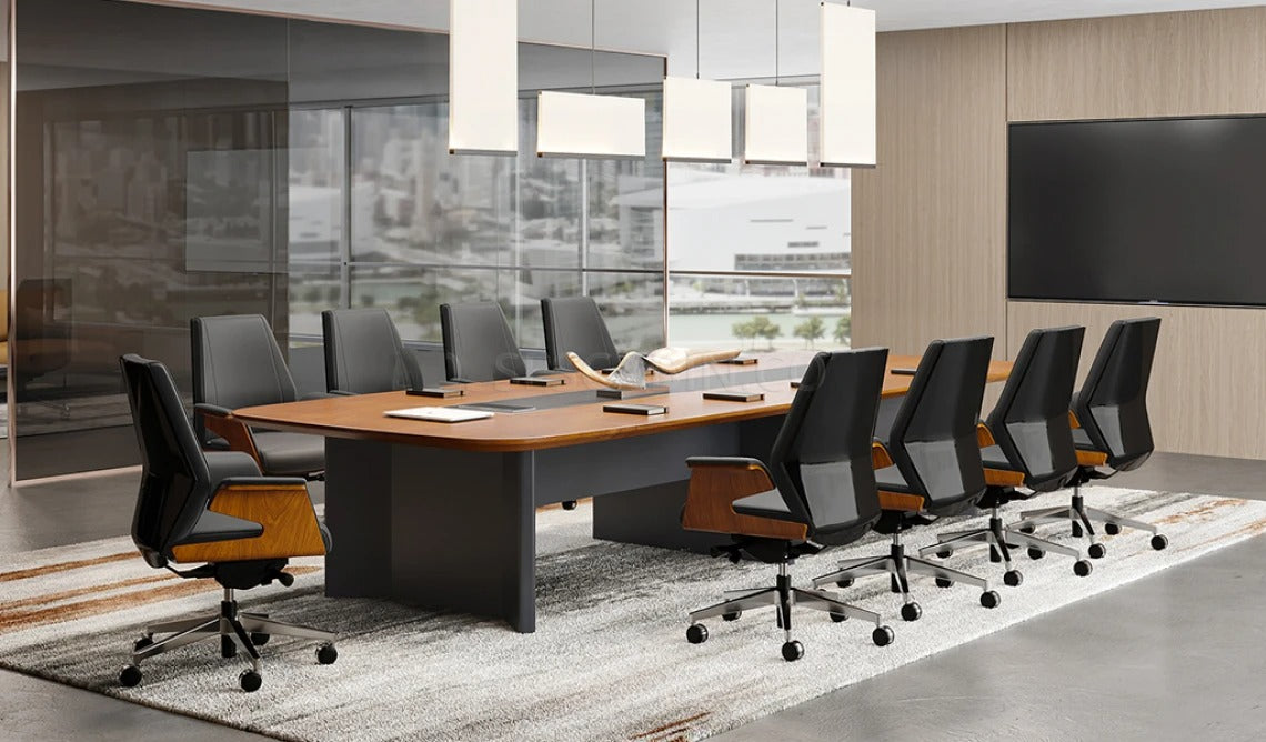 Conference Meeting for Office Table Modern Design is Hand Crafting and Table -Brown