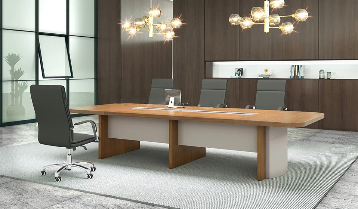 Conference Meeting for Office Table Unique Design is Hand Crafting and Table - White