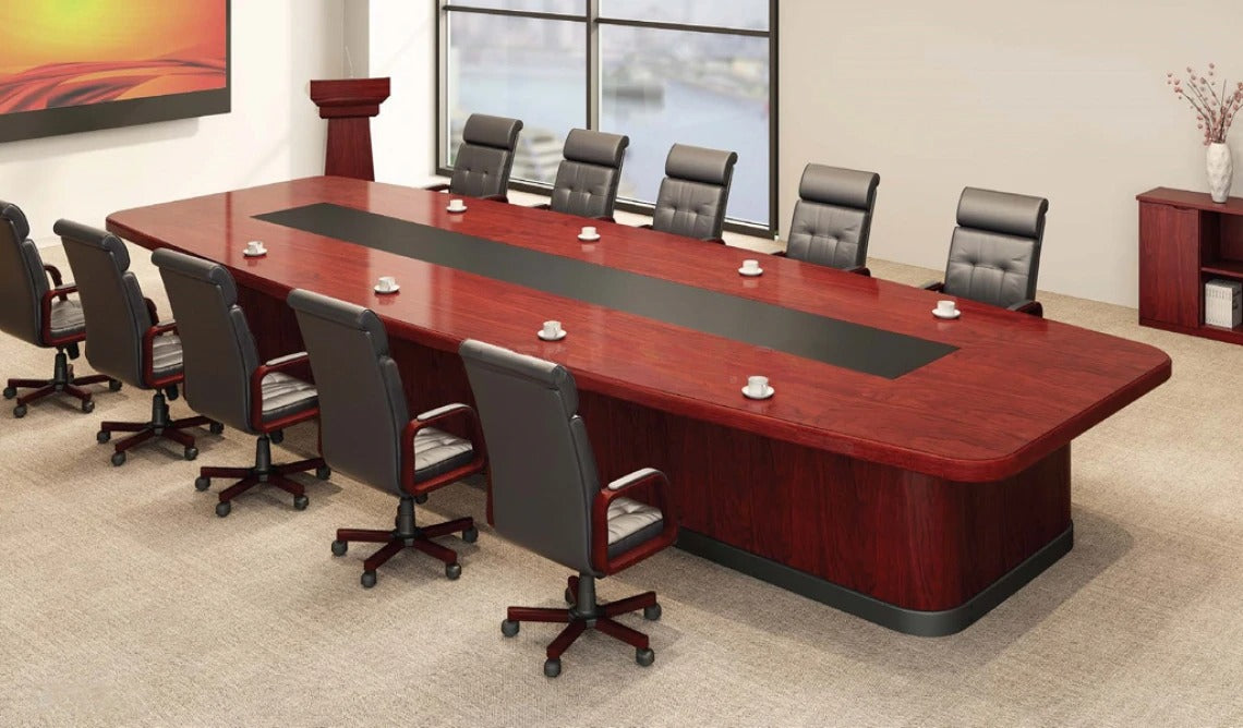 Conference Table for Office Furniture Made in Plywood with Veneer and Luxury Design Look & Durable Quality