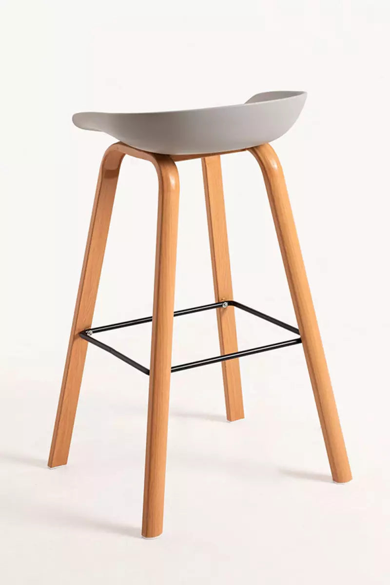 Bar Metal Stool Made in Metal Base Frame Legs and Seat in Plastic for Shop & Home