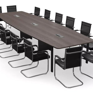 Meeting Table for Office Furniture High Quality & Modern Design Made in Particle Board/ MDF/Plywood with Metal Base 2 Wire Manager