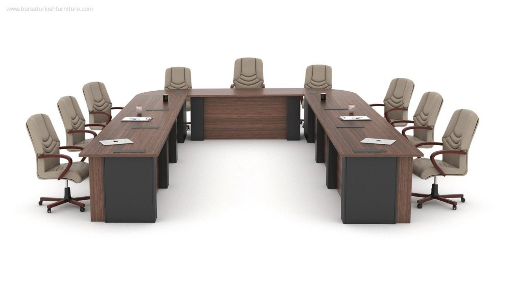 Conference Table for U Shape Office Furniture Premium Quality & Best Design Made in Particle Board/ MDF/Plywood Durable & Luxury Look in your office