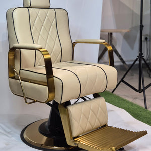 Salon Chair for Modern Gold Hydraulic Lift Salon Chair - 360Â° Swivel, Adjustable Height, Stylish, Comfortable, and Durable for Professional Hair Stylists, Perfect for Stress-Free Rotation