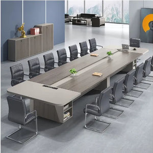 Meeting Table for Office Furniture Desk Premium & Luxury Modern Design Made in Particle Board/ MDF/Plywood with 2 Wire Manager Conference Tables