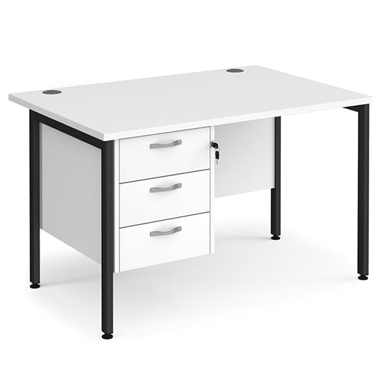 Home and office Computer Desk Made in MDF and H-frame leg design ensures a strong and stable workstation