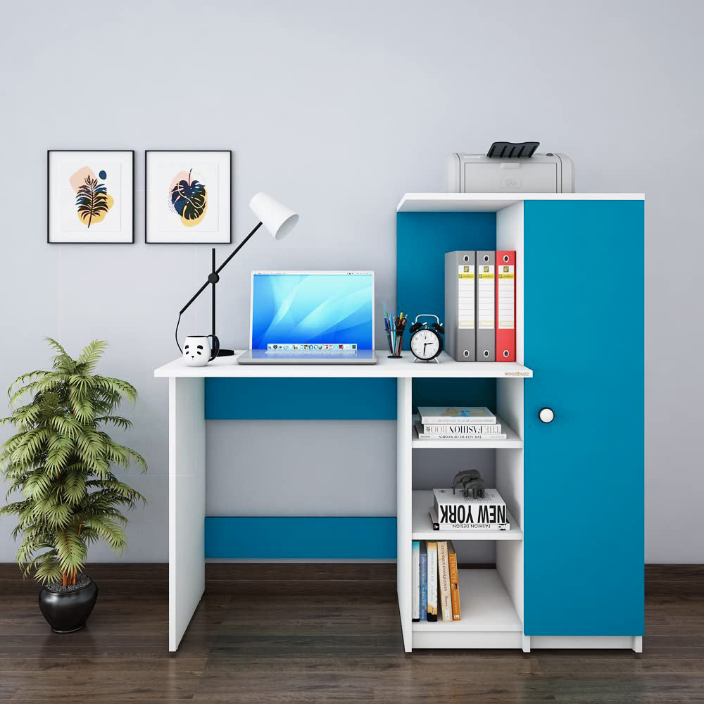 Wooden Top & Base Study Table with Wardrobe