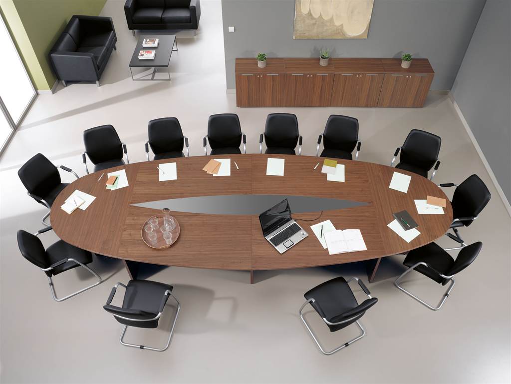 Conference Table for Oval Shape Office Furniture Premium High Quality & Best Design Made in Particle Board/ MDF/Plywood with Meeting Table