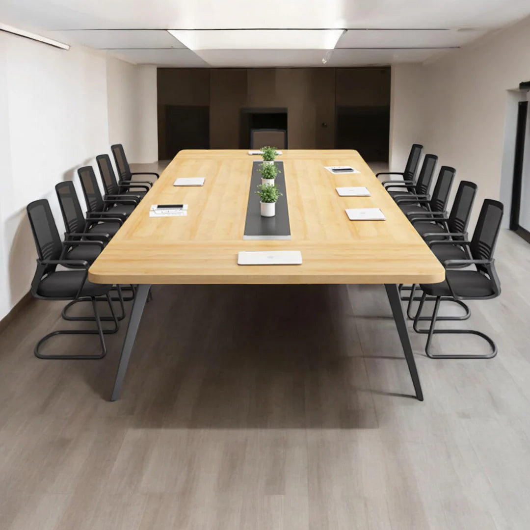 Conference Meeting for Office Table Modern Design is Hand Crafting Modern Conference Table Collection- Golden Brown