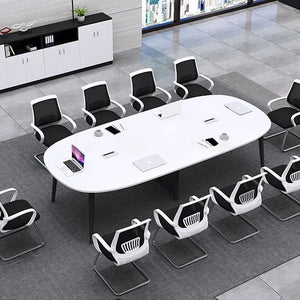 Conference Meeting Table Oval Shape Design for Office Furniture Modern Look and Premium Quality Material