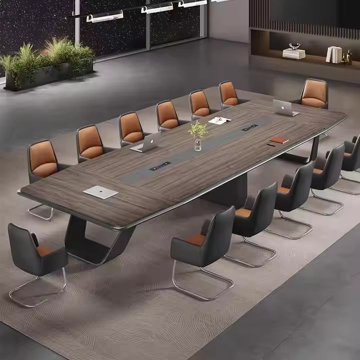 Conference Meeting for Office Table ,Office Furniture Desk Premium Big Size Tables (Brown)