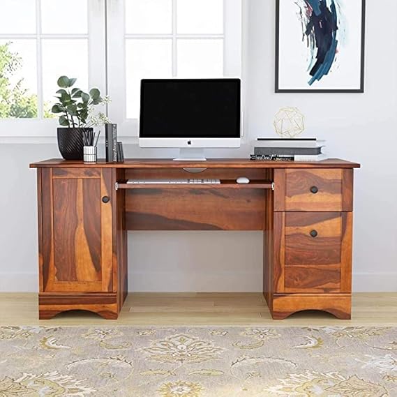 computer table office table study desk wooden table