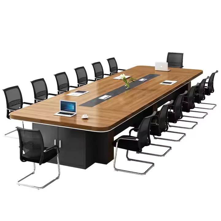 Conference Meeting for Office Table ,Office Furniture Desk Set Conference Room Desk Table, Modern Tables (Brown)