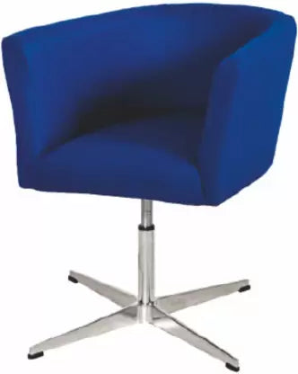 Velvet Seat with Chrome Base Lounge Chair