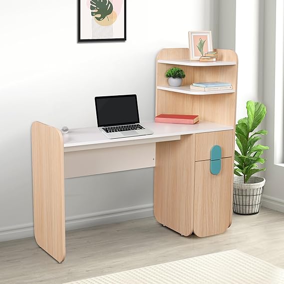 Office desk and Computer Table with 1 Drawer 2 Rack & Storage made in Engineered Wood