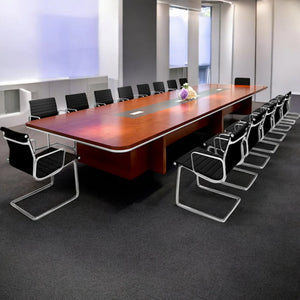 Conference Meeting Table for Office Furniture Modern Design Stylish & Functional and Wire Manager & Side Storage