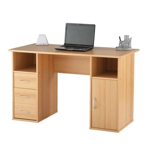 Office desk and Computer Table made in High Quality Particle Board with Drawers and Book Self