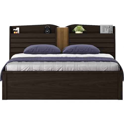 King & Queen Size Bed with Half Openable Storage & Half Hydraulic