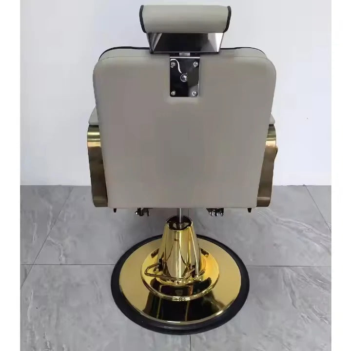 Salon Chair for Modern Gold Hydraulic Lift Salon Chair - 360Â° Swivel, Adjustable Height, Stylish, Comfortable, and Durable for Professional Hair Stylists, Perfect for Stress-Free Rotation