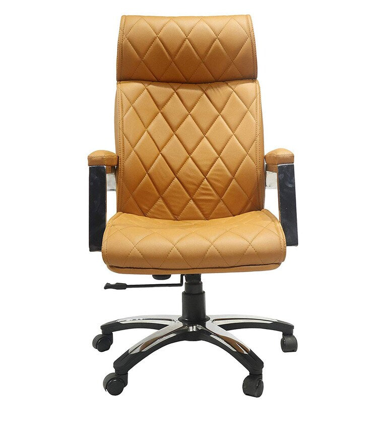 High Back DIrector Office Chair with Chrome Base