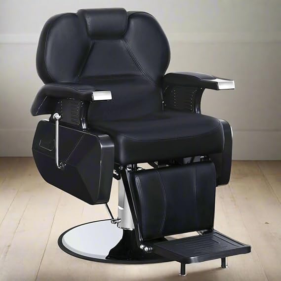 Salon Chair for Leatherette and Metal Frame Stylish with Adjustable and Recliner Parlor Chair Luxury High Premium Quality and Durable Barbershop & Tattoo Chair