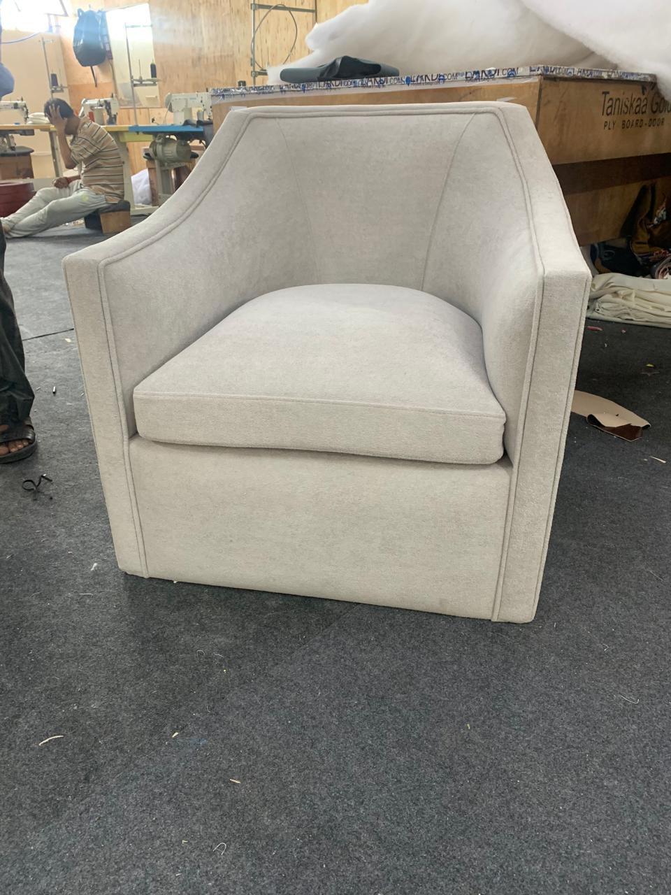 Wide Swivel Accent Arm Chair