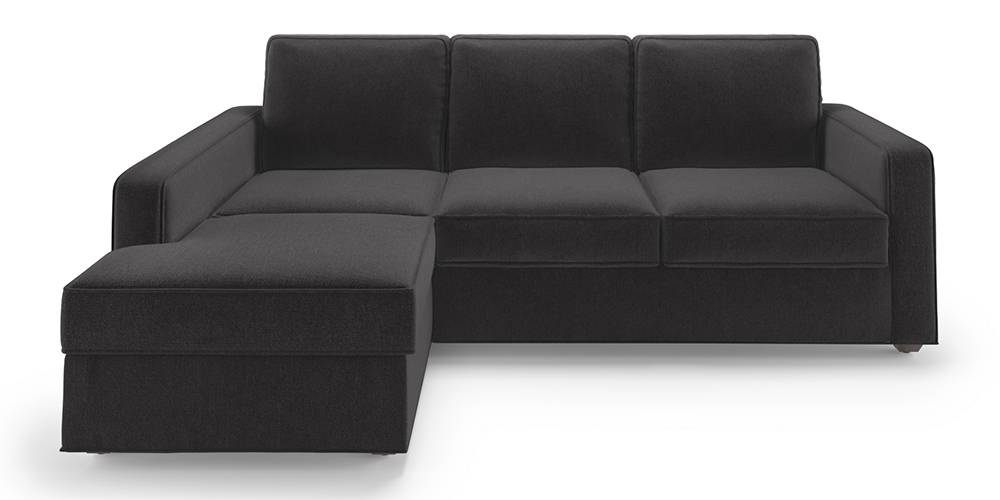 3 Seater Sectional Sofa with Ottoman High-Performance Fabric Solid Wood Frame and Long-Lasting Suspension System