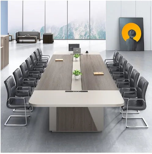 Meeting Table for Office Furniture Desk Premium & Luxury Modern Design Made in Particle Board/ MDF/Plywood with 2 Wire Manager Conference Tables