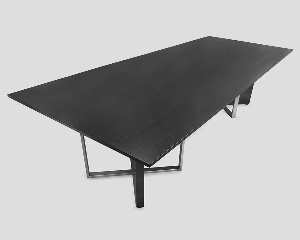 Conference Table for Office Furniture Made in Particle Board/ MDF/Plywood with Metal Legs and Meeting Table