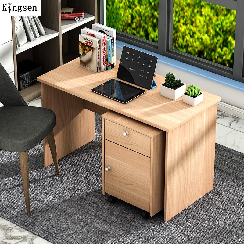 Office desk and Computer Table and Pedestal 3 Drawer made in Engineered Wood - Beige