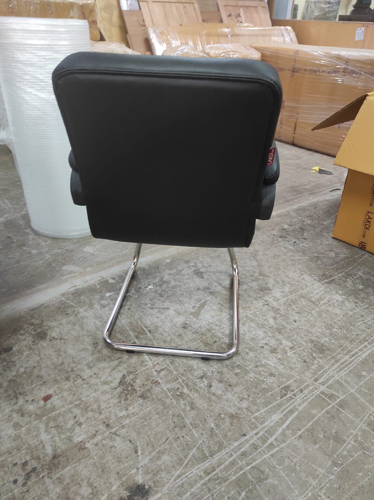 Visitor Office Chair with Chrome Base