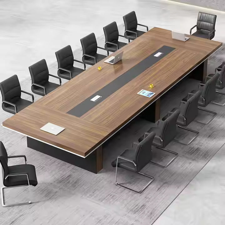 Conference Meeting for Office Table , Cable Management Office Table (Brown)