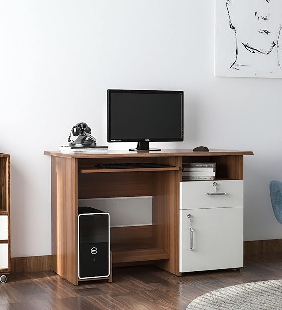 Office desk and Computer Table with Keyword tray and CPU space made in Engineered Wood