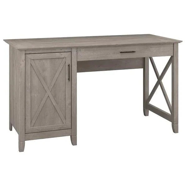 Office desk and Computer Table made a Solid Wood in Grey Color